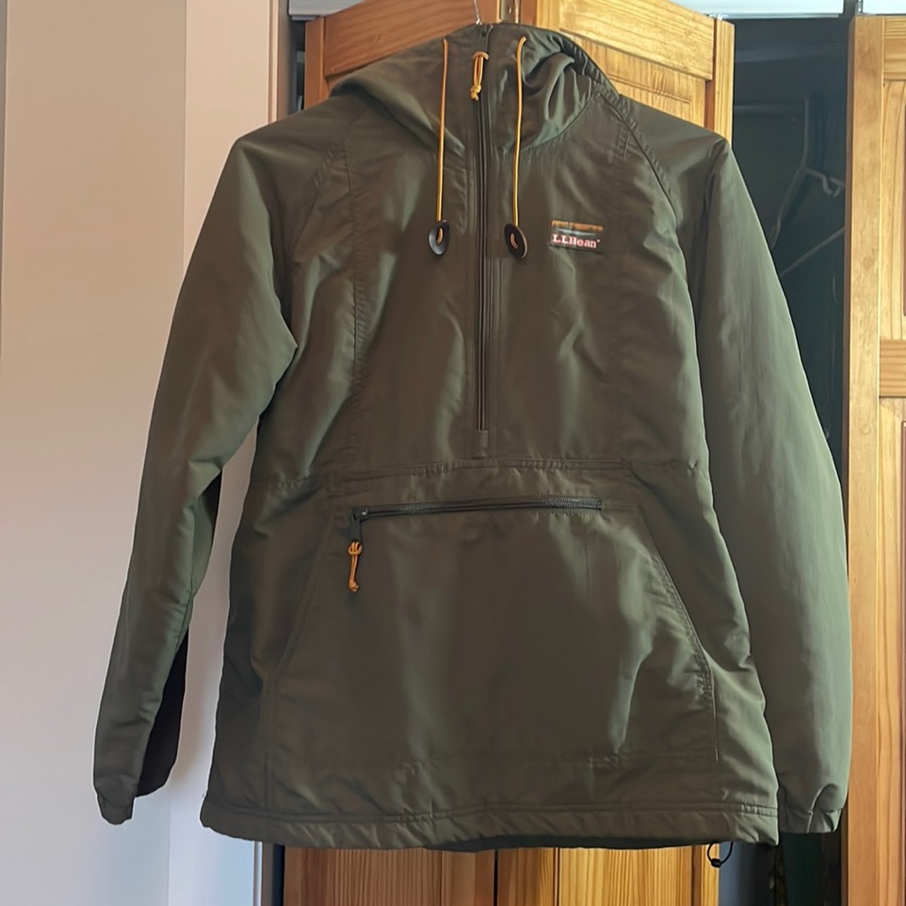 L.L. Bean Women’s Small Anorak Mountain Classic Jacket / Windbreaker - Green